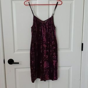 Dark Purple Velvet Dress